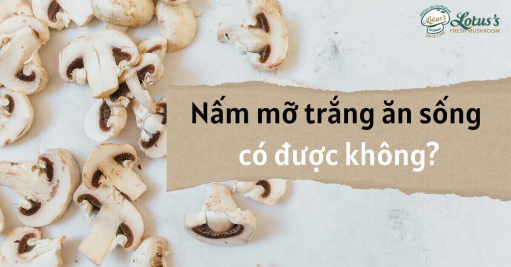 Nấm mỡ trắng ăn sống được không?